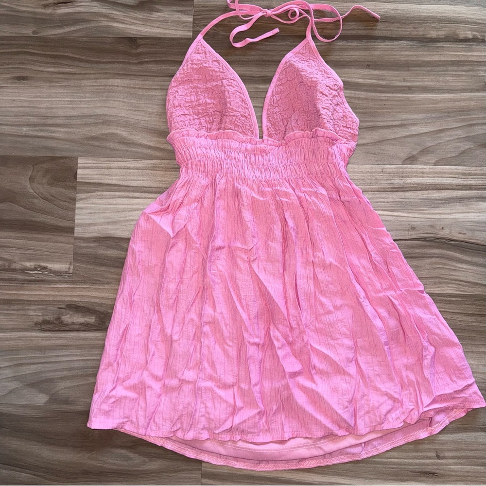 Pink Halter Dress